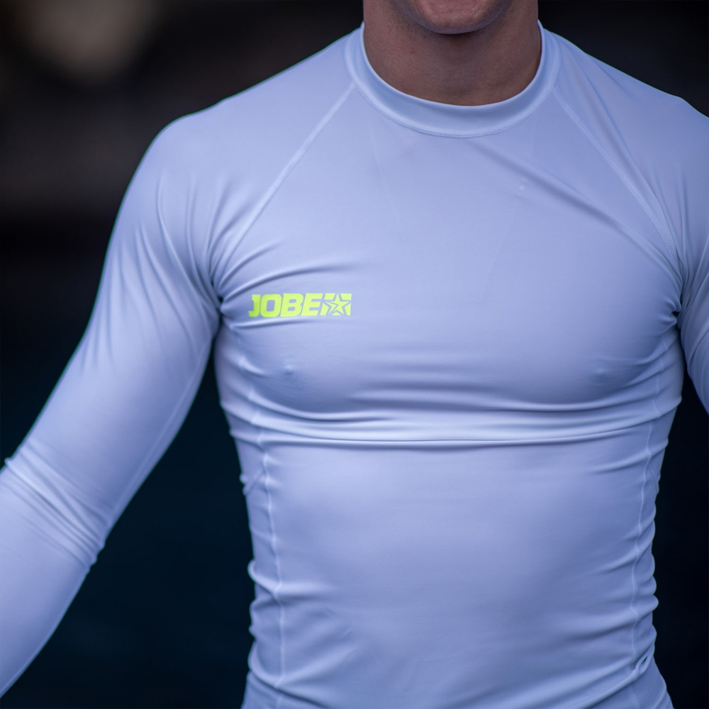 2026 Jobe Mens Long Sleeve Rash Vest 544023002 - White